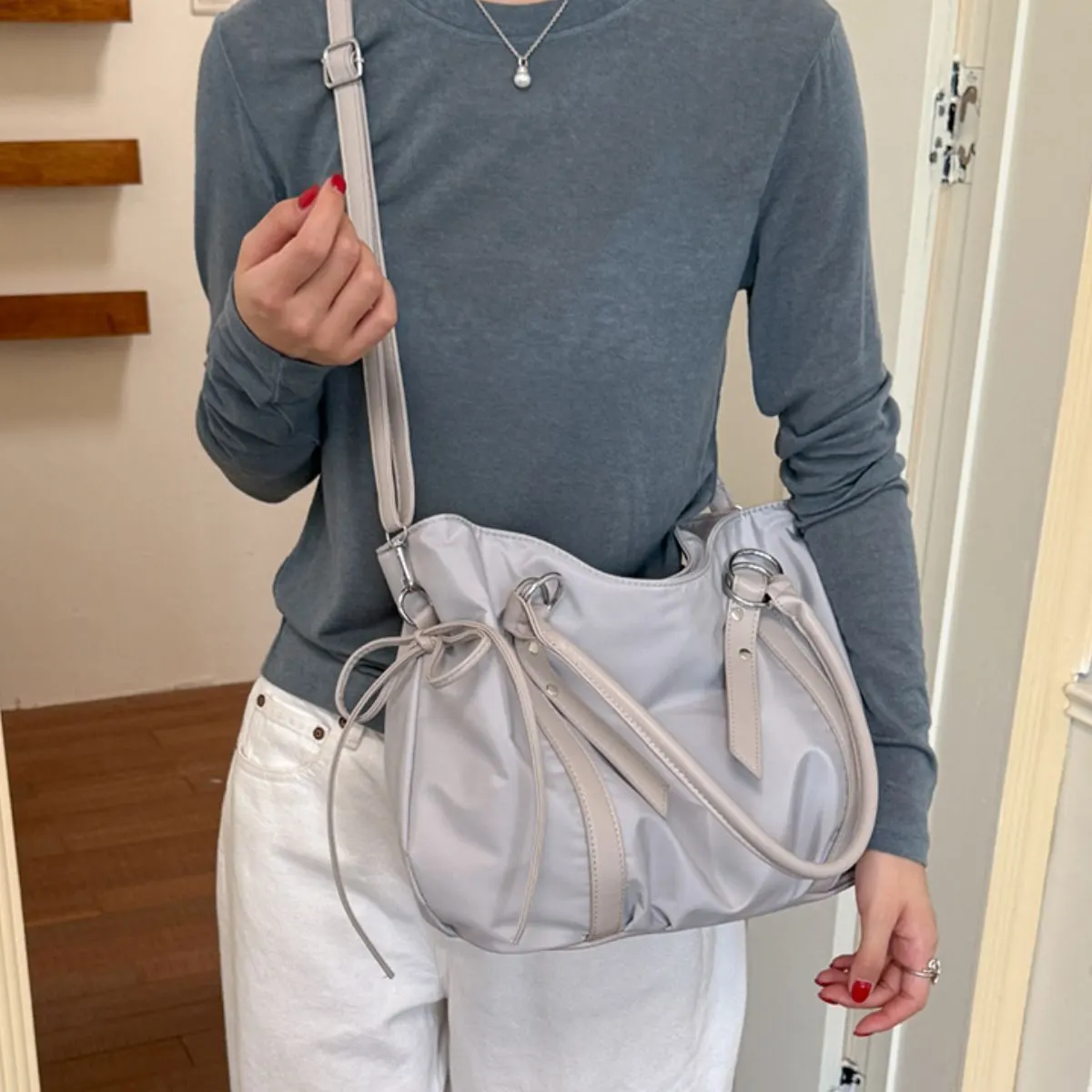 Lightweight Nylon Casual Handbag