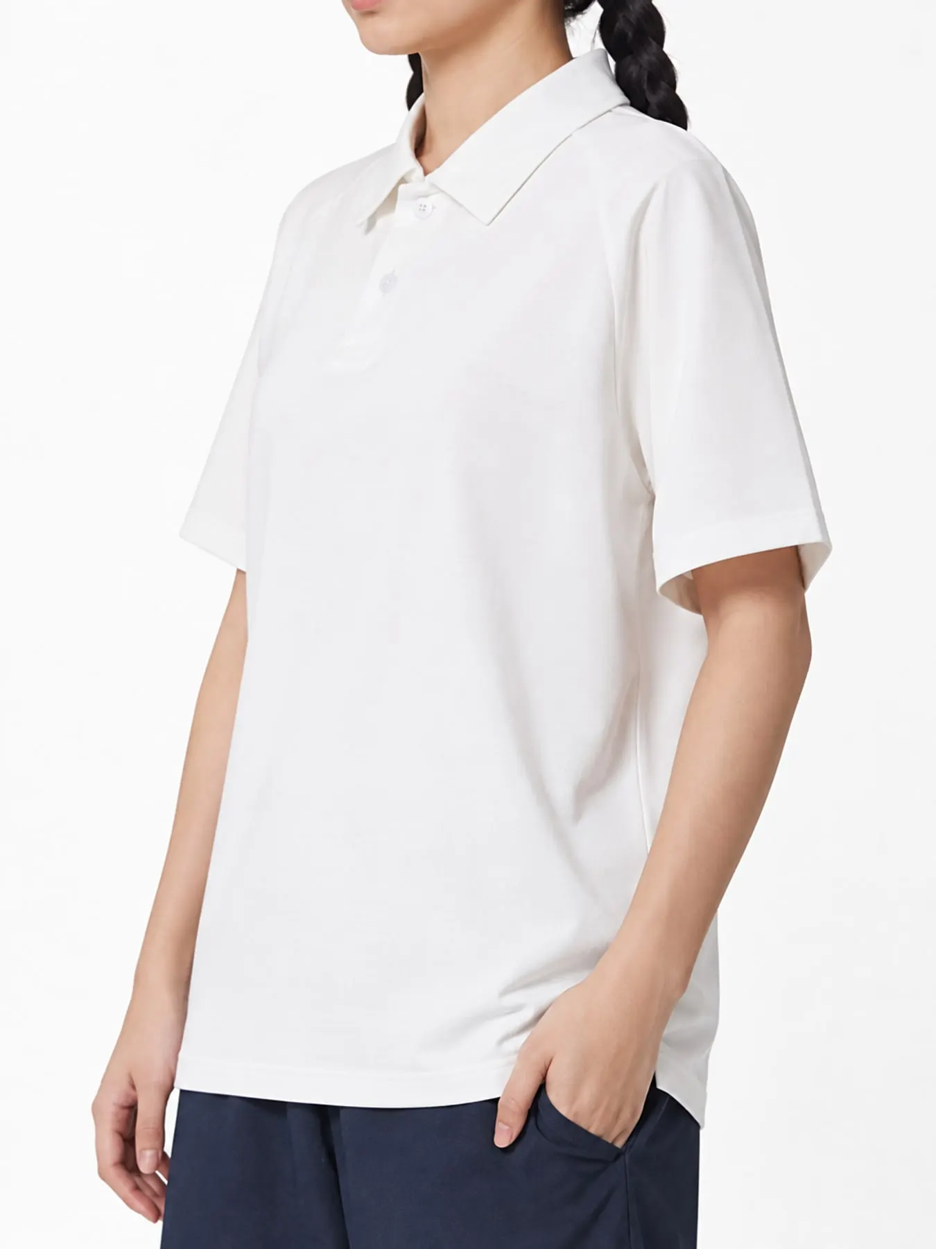 Full Size Classic Minimalist Short Sleeve Polo T-Shirt Plus Size